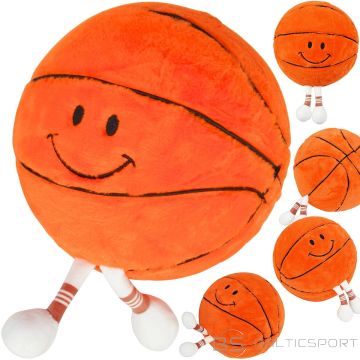 Xqmax EMOJI BASKETBOLA BUMBA 23CM AR KĀJIŅĀM ORANŽĀ KRĀSĀ