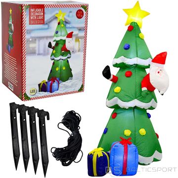 Christmas Decoration Pašpiepūšama piepūšama Ziemassvētku eglīte āra lietošanai 183 cm LED