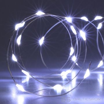 Christmas Decoration Гирлянда на батарейках из 100 светодиодов холодного белого цвета с таймером