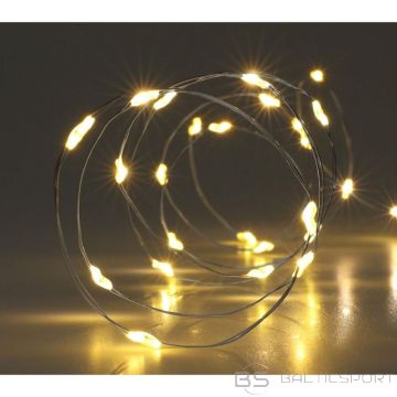 BS Ar baterijām darbināmas stiepļu lampas GARLAND 40 LED silti baltas (nav pieejamas)