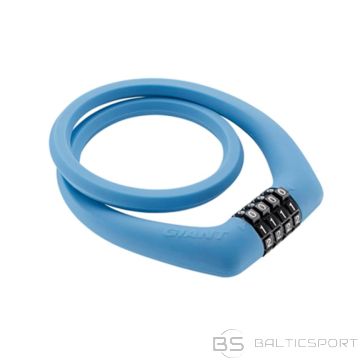 Kabeļu slēdzene GIANT SURELOCK RUBBER Sky Blue, zila