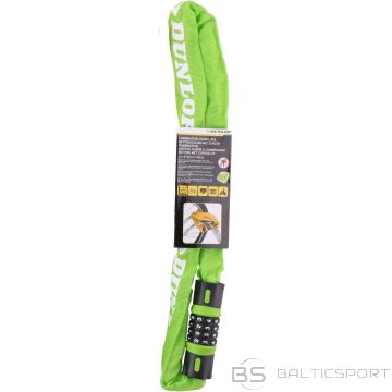 Dunlop BIKE LOCK, CHAIN WITH CODE, 90CM LONG, GREEN