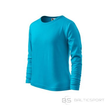 Malfini Fit-T LS Jr T-krekls MLI-12144 tirkīzs (134 cm/8 lati)