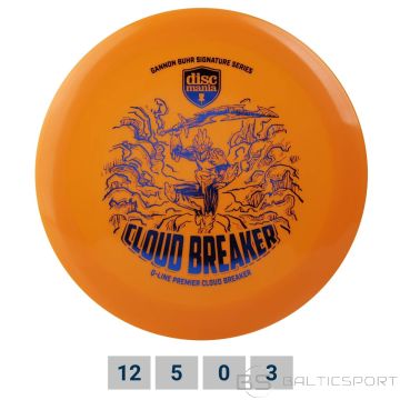 Discgolf DISCMANIA Distance Driver Q-LINE PREMIER Cloudbreaker Gannon Buhr Signature Orange 12/5/0/3