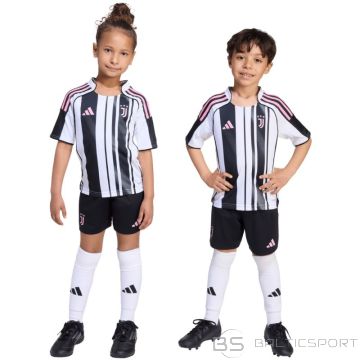 Adidas Juventus 25/26 mājas formas tērps bērniem, balts un melns JN5220 (110 cm)