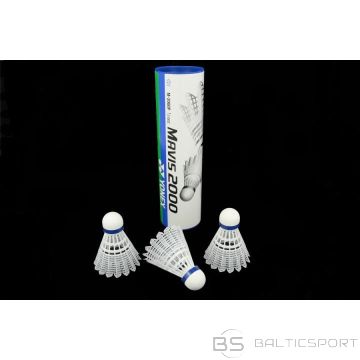 воланы для бадминтона /Yonex Mavis 2000 badmintona šautene / Balta / średnia
