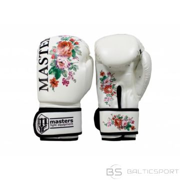 Masters Боксерские перчатки RPU-FLOWER (черный+10 oz)