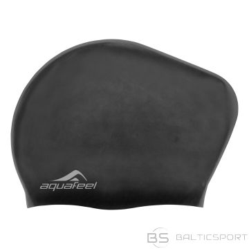 Silikona peldcepure AQUAFEEL 30404 20 melna garajiem matiem