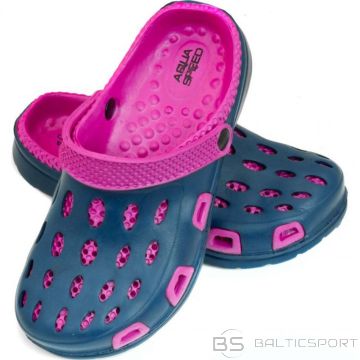 Aqua-speed Silvi slippers col 49 pink navy blue (34)