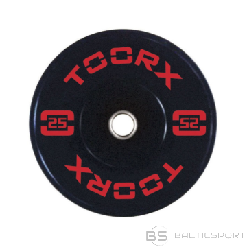 Svara disks TOORX Bumper Plate Absolute, 50 mm, 25 kg