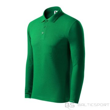 Malfini Pique Polo LS M MLI-22116 polo shirt grass green (L)