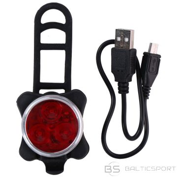 Dunlop ЗАДНИЙ ВЕЛОСИПЕДНЫЙ ФОНАРЬ 3 СВЕТОДИОДА SMD, ЗАРЯДКА через USB