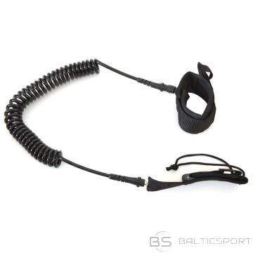 Enero SAFETY LINE FOR SUP BOARD 10 FEET, BLACK