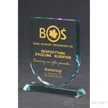 BS Gravēts stikla trofeja ar korpusu + krāsas pildījums (nav pieejams)