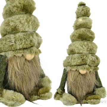 Edelman Mica Decorations Ziemassvētku rūķis 26 cm, zaļš