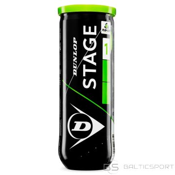 Tennis balls DUNLOP STAGE 1 3-tube green