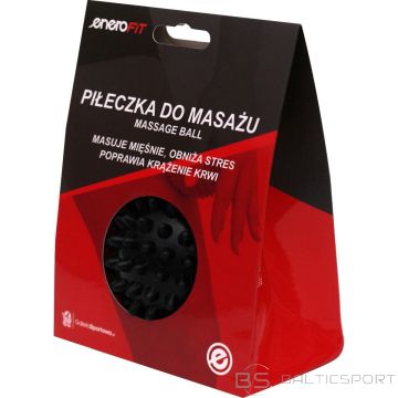 Enero Fit МЯЧ МАССАЖНЫЙ 7 СМ ЧЕРНЫЙ ЖЕСТКИЙ