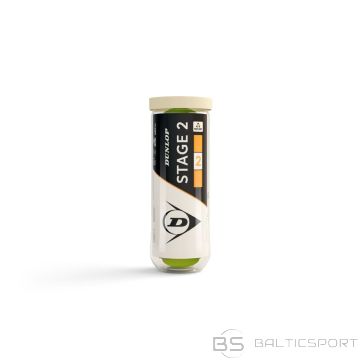 Tennis balls DUNLOP STAGE 2 ORANGE 3PET ITF (suitable for beach tennis)