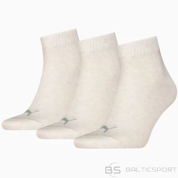 Puma Quarter Plain Socks 3 Pairs 938589-01 / White / 43-46