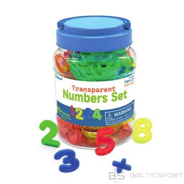 BS Caurspīdīgu krāsainu ciparu komplekts