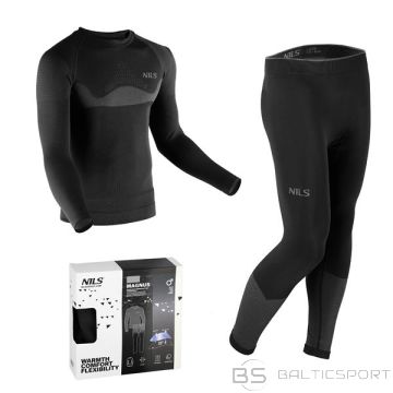 Nils BTZ0464 TERMOAKTĪVĀ APAKŠVEĻA MELNĀ VĪRIEŠU KOMPLEKTS L/XL MAGNUS