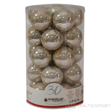 Egļu bumbas d6cm šampanieša 30gab.