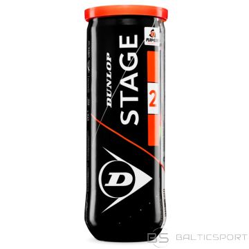 Tennis balls DUNLOP STAGE 2 3-tube orange