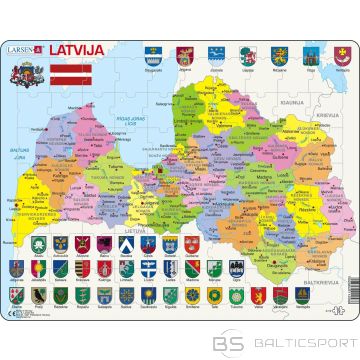 BS Latvijas novadu karte