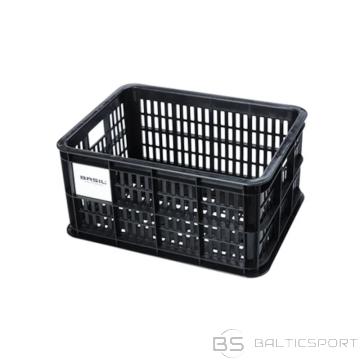 Priekšējais grozs/statīva grozs, BASIL Crate S, 17,5 litri, melns