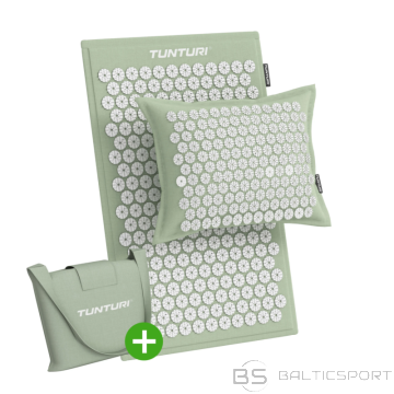 Akupresūras paklājiņš un spilvens TUNTURI PRO akupresūras paklājiņš un spilvens, piparmētru krāsā