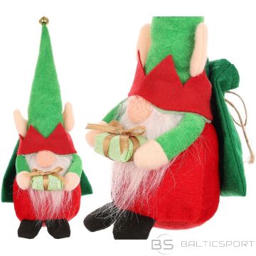 Saska Garden DECORATIVE ELF 28CM WITH A GIFT AND A GIFT BAG ON THE BACK