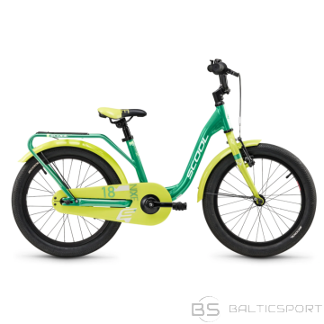 Bērnu velosipēds S´COOL niXe, 18'' Green/Lime