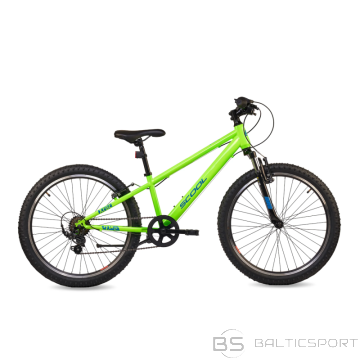 S´cool Bērnu velosipēds S'COOL Xroc, 24'' neona zaļš/okeāna krāsas