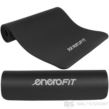 Enero Fit Fitnesa paklājiņš NBR pretslīdes pārklājums 183x61x1,5cm melns