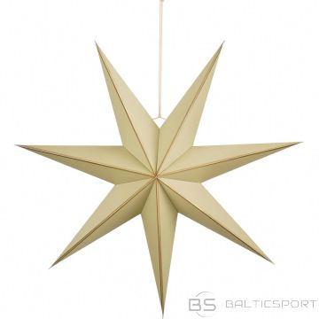 Edelman Dekoratīvs piekaramais papīrs Zvaigzne FSC 18x75cm bēšs 7 zari vizla