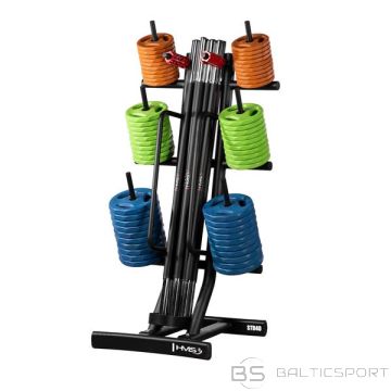 HMS TRENIŅU SŪKŅU KOMPLEKTS SBP22 BARBELL 20KG + RACK STR40