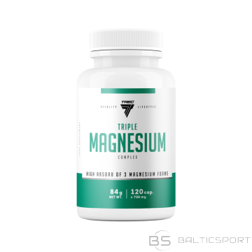 Magnijs TREC TRĪSKĀRŠAIS MAGNIJA KOMPLEKSS 120 kapsulas