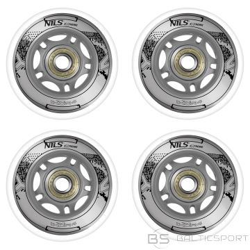 PU 64x24 82A WHITE (4 gab.) + ABEC-7 (8 gab.) KOMPLEKTS NILS EXTREME