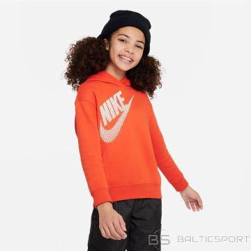 Nike Džemperis NSW OS PO Hoodie Jr meitenēm DZ4620 633 / sarkans / S (128-137)