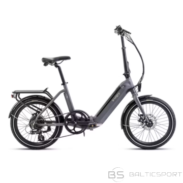 Folding electric bicycle ROMET E-Wigry 1.0, dark gray