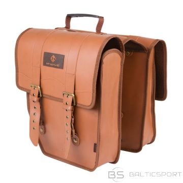 Bagāžas soma M-WAVE Amsterdam Double L, 15 L, mākslīgā āda, brūna