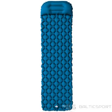 Туристический коврик NC4006 бирюзовый с насосом NILS CAMP