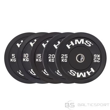 BBR05 Melnais olimpiskais šķīvis - Bumper 5 kg HMS