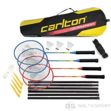 Badminton set Carlton TOURNAMENT 4 rackets+3shuttlecocks+net+bag