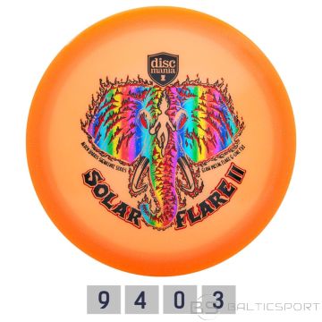 Discgolf DISCMANIA Fairway Driver C-Line Glow Metalflake FD3 Solar Flare 2 Orange 9/4/0/3