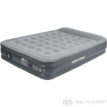 HIGH PEAK Airbed Smooth Comfort Double Air Mattress Camping Bed Electric Pump (40051)
