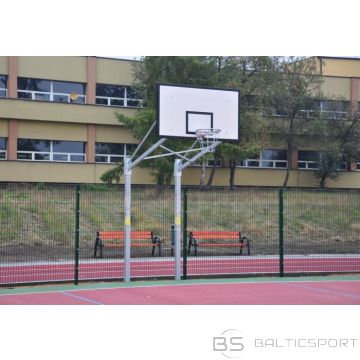 Basketbola/ strītbola grozs - projekcija 1.65m - dubultstatīvs betonējams