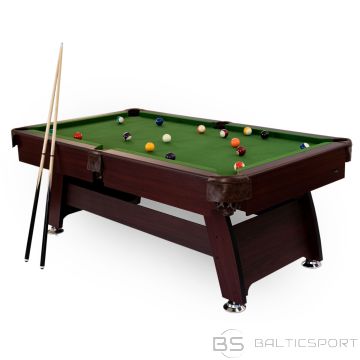 Biljarda galds Bilaro Q15 8 pēdas (242x131cm) zaļš audums ar komplektu