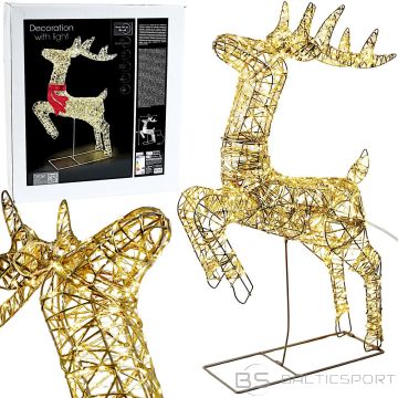 Koopman Ziemeļbriežu gaismas dekors ar loku 50x88cm 720LED