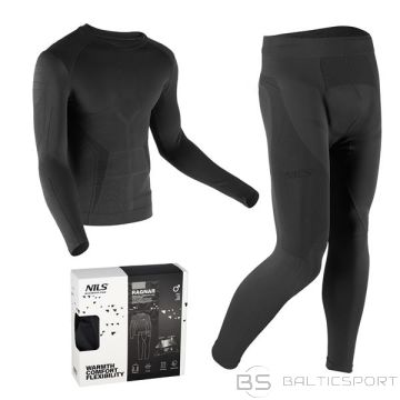 Nils BTZ0060 TERMOAKTĪVĀ APAKŠVEĻA MELNĀ VĪRIEŠU KOMPLEKTS 2XL/3XL RAGNAR